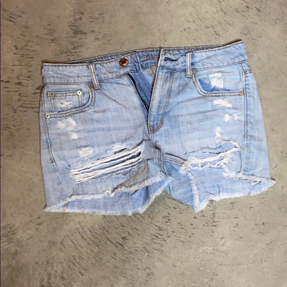 Ripped Jean shorts